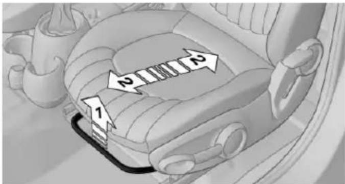 MINI Paceman (2014) - Réglage longitudinal - 1