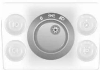 OPEL Astra Twintop (2011) - Exterior lighting Light switch - 1