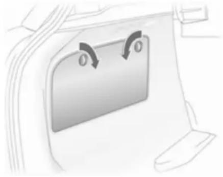 OPEL Astra Twintop (2011) - Load compartment fuse box - 1