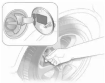 OPEL Astra Twintop (2011) - Tyre pressure - 1