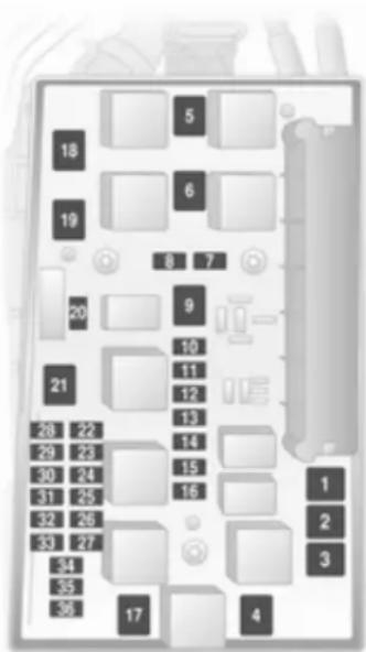 OPEL Astra Twintop (2011) - Fuse extractor - 4