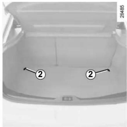 RENAULT Megane (2012) - LUGGAGE COMPARTMENT STORAGE SPACE AND FITTINGS (1/3) - 2
