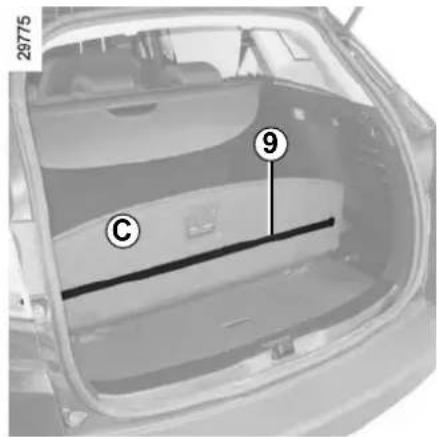 RENAULT Megane (2012) - Separating the luggage compartment (sport tourer version) - 1
