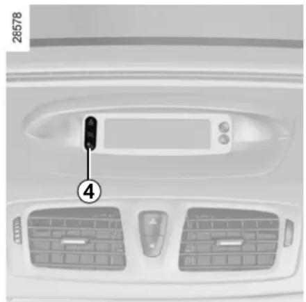 RENAULT Megane (2012) - Activating the front passenger airbags - 1