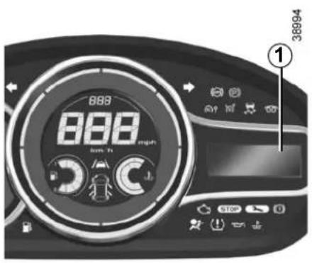 RENAULT Megane (2012) - TRIP COMPUTER: general information (1/2) - 1