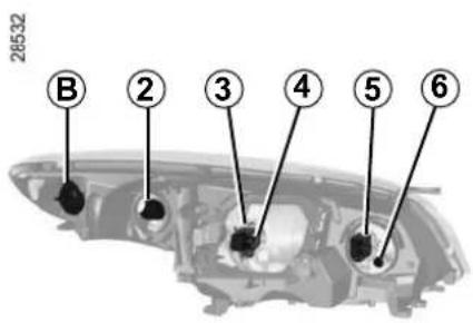 RENAULT Megane (2012) - Halogen dipped beam headlight - 1