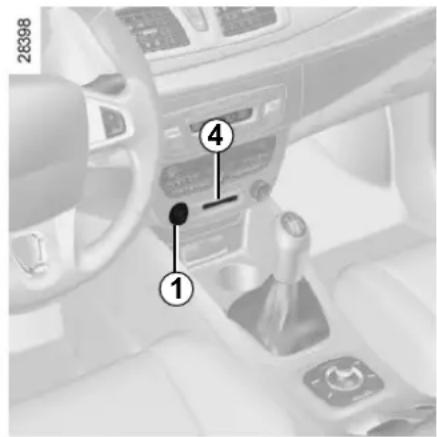 RENAULT Megane (2012) - Releasing the electronic parking brake - 1