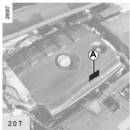 RENAULT Megane (2012) - Vehicle identification plate A - 5