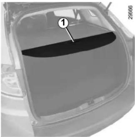 RENAULT Megane (2012) - LUGGAGE COMPARTMENT COVER: estate models - 1