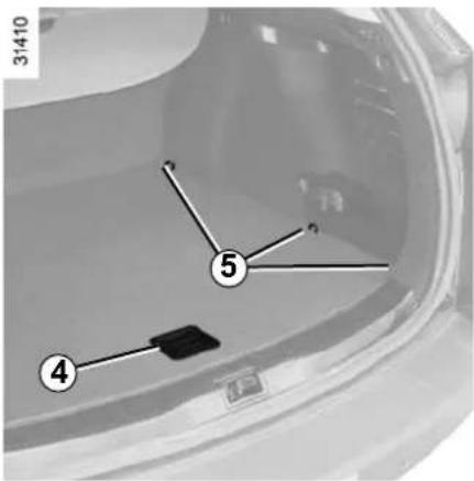 RENAULT Megane (2012) - LUGGAGE COMPARTMENT STORAGE SPACE AND FITTINGS (2/3) - 1