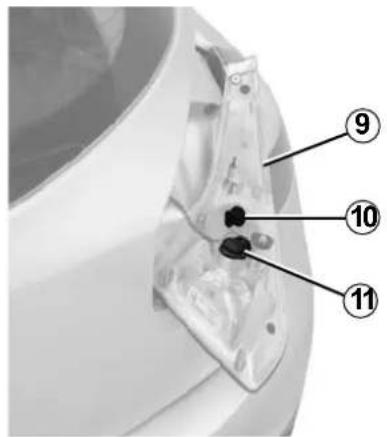 RENAULT Megane (2012) - REAR LIGHTS AND INDICATOR LIGHTS: changing bulbs (2/6) - 3