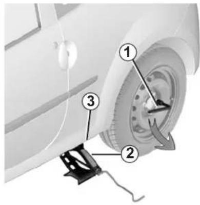 RENAULT Twingo (2012) - CHANGEMENT DE ROUE (1/2) - 2