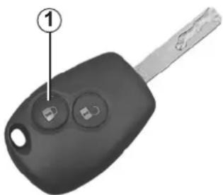 RENAULT Twingo (2012) - TÉLÉCOMMANDE À RADIOFRÉQUENCE : utilisation - 1