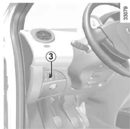 RENAULT Twingo (2012) - Pour régler l'intensité lumineuse du tableau de bord - 1