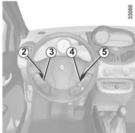 RENAULT Twingo (2012) - RÉGULATEUR-LIMITEUR DE VITESSE : fonction régulateur (1/4) - 4