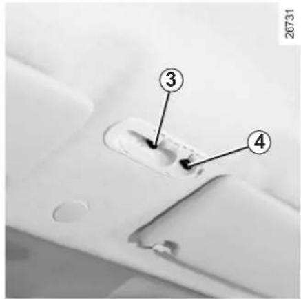RENAULT Twingo (2012) - ÉCLAIRAGE INTÉRIEUR : remplacement des lampes (1/2) - 2