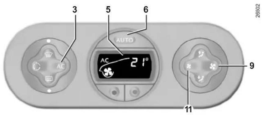 3 5 6 AUTO AC 21° 9 11 26502