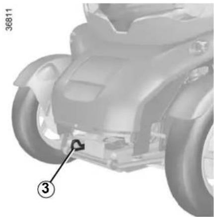 RENAULT Twizy (2012) - Accès au point de remorquage - 1