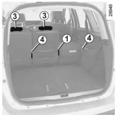 RENAULT Scenic (2012) - To move the seats forwards or backwards - 1