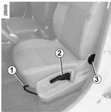 RENAULT Scenic (2012) - FRONT SEATS WITH MANUAL CONTROL (1/2) - 1