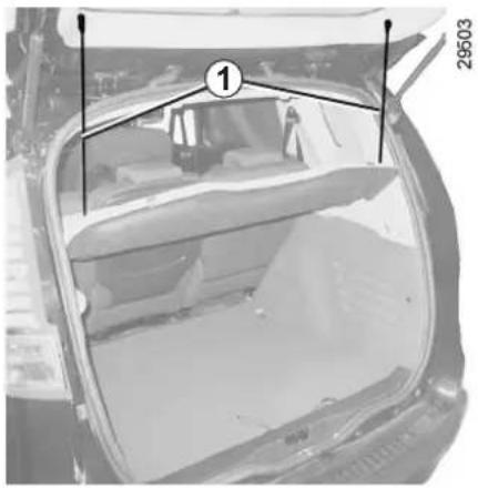 RENAULT Scenic (2012) - REAR PARCEL SHELF: normal chassis versions - 1