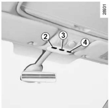 RENAULT Scenic (2012) - MANUAL WINDOW WINDERS/INTERIOR LIGHTING (1/2) - 2