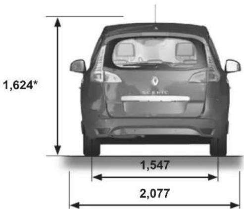 RENAULT Scenic (2011) - DIMENSIONS (in metres) (1/2) - 3