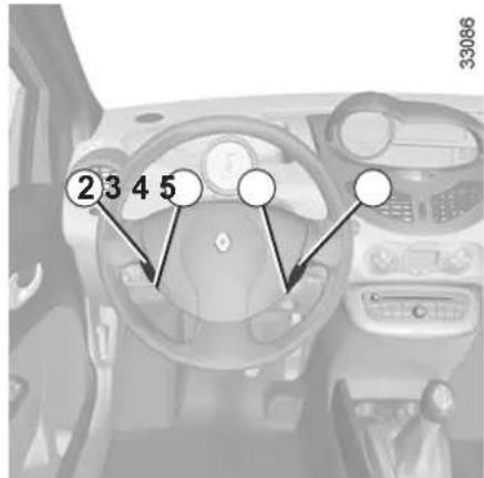 RENAULT Twingo (2011) - CRUISE CONTROL - SPEED LIMITER: cruise control function (1/4) - 4