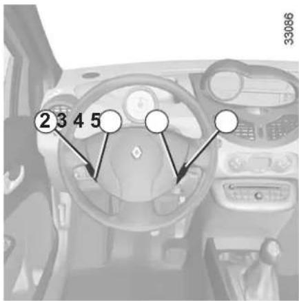 RENAULT Twingo (2011) - CRUISE CONTROL - SPEED LIMITER: limiter function (2/3) - 1