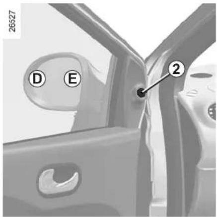 RENAULT Twingo (2011) - Door mirrors with electrical adjustment: - 1