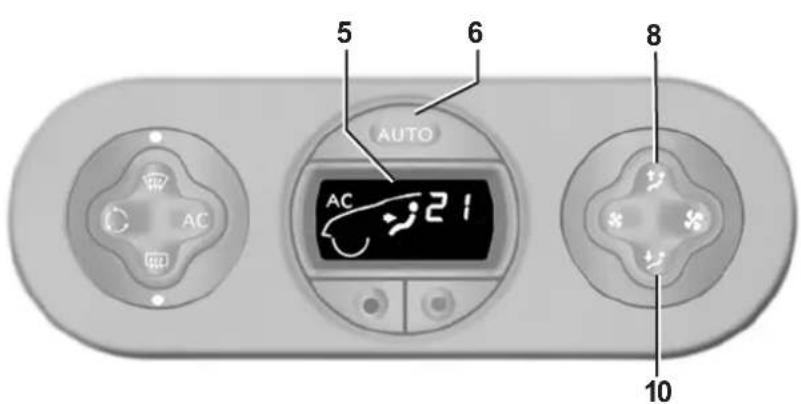 RENAULT Twingo (2011) - Adjusting automatic mode - 1