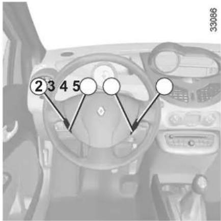 RENAULT Twingo (2011) - CRUISE CONTROL - SPEED LIMITER: cruise control function (4/4) - 1