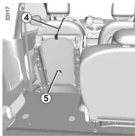 RENAULT Twingo (2011) - To return the seats - 2