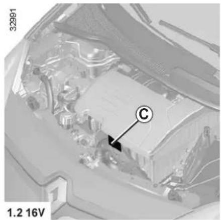 RENAULT Twingo (2011) - C - Engine plate or engine label - 1