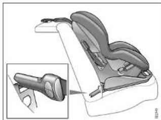 SAAB 9-3 (2004) - LATCH child seat installation - 2