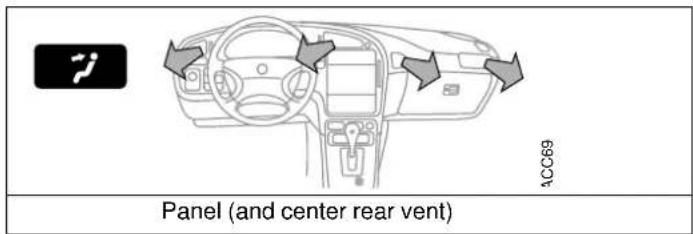 Panel (and center rear vent) ACC69