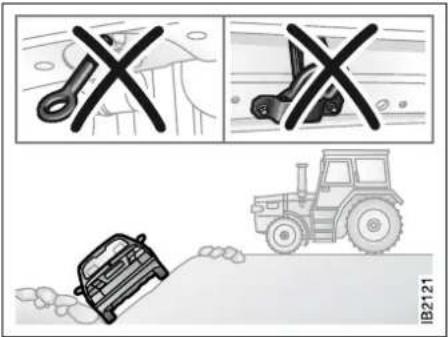 SAAB 9-5 (2003) - Drive carefully and do not exceed the speed limit for vehicles being towed. - 1