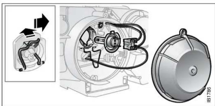 SAAB 9-5 (2003) - Headlight bulb for high beam (Halogen) - 2