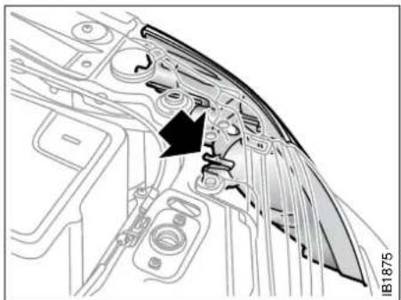 SAAB 9-5 (2003) - Front turn signal and side marker lights bulbs - 1