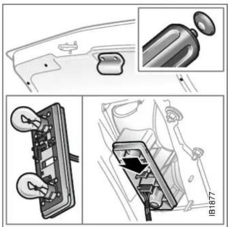SAAB 9-5 (2003) - Trunk lid light and taillights, 9-5 Sedan - 1