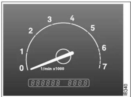 SAAB 9-5 (2003) - Autochecking of lights, main instrument panel - 4