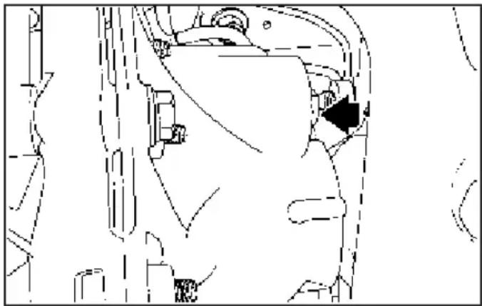 SAAB 9-7X (2006) - Vérificationduniveaudelubrifiant - 1