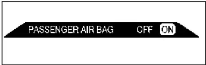 SAAB 9-7X (2006) - Témoin de l'état du sac gonflable du passager - 1