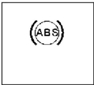 SAAB 9-7X (2006) - Témoin du système de freinage antiblocage - 1