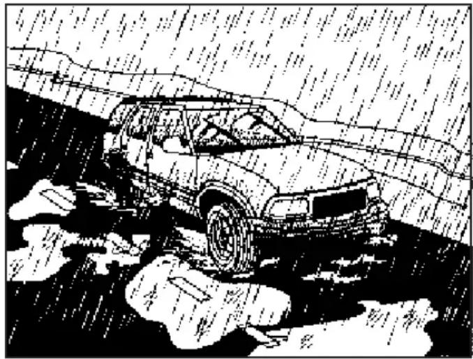 SAAB 9-7X (2006) - Conduite sous la pluie et sur routes humides - 1