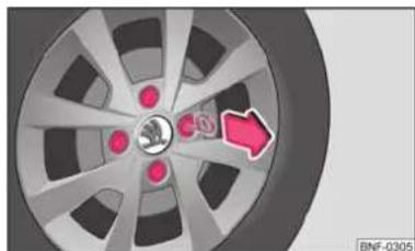 SKODA Citigo (2012) - Capuchon des boulons de roue - 1