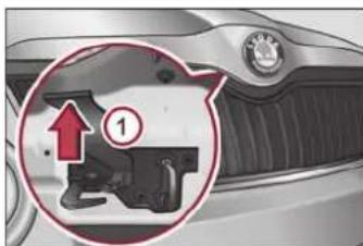 SKODA Yeti (2011) - Ouverture du capot - 1