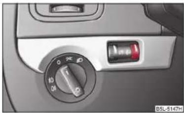SKODA Yeti (2011) - Régulation de la portée des phares principaux - 1