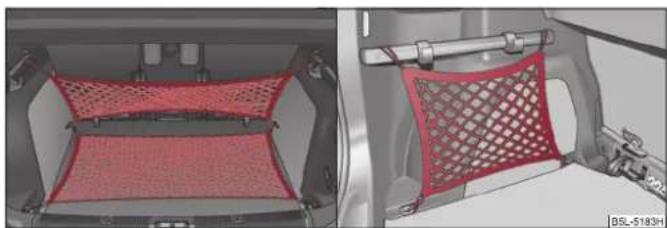 SKODA Yeti (2011) - Filets de fixation - gamme de filets - 1