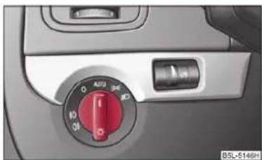 SKODA Yeti (2011) - Allumage et extinction de l'éclairage - 1